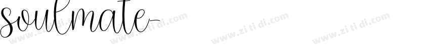 soulmate字体转换