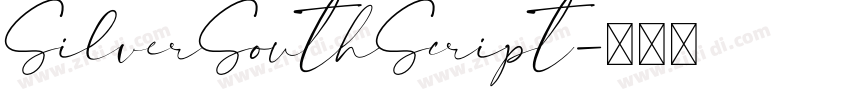 SilverSouthScript字体转换