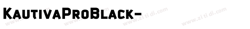KautivaProBlack字体转换