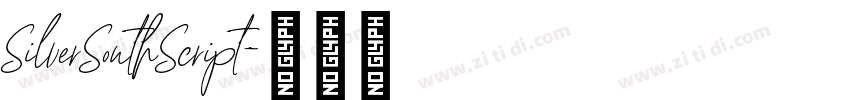 SilverSouthScript字体转换
