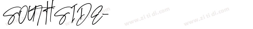 SOUTHSIDE字体转换