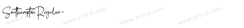 SouthamptonRegular字体转换
