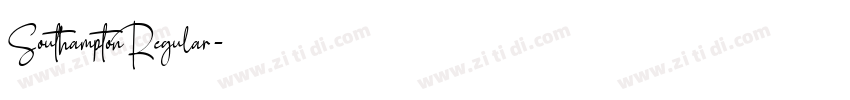 SouthamptonRegular字体转换