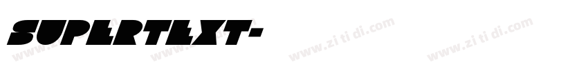 Supertext字体转换