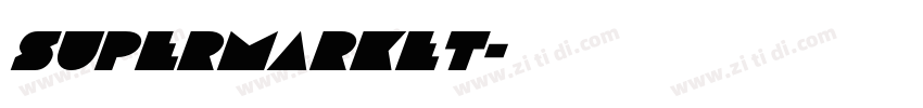 supermarket字体转换