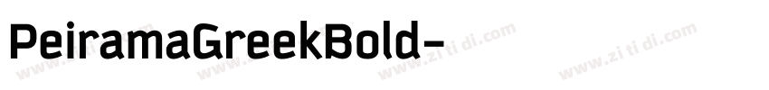 PeiramaGreekBold字体转换