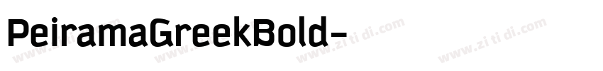 PeiramaGreekBold字体转换