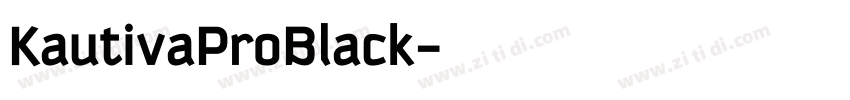 KautivaProBlack字体转换