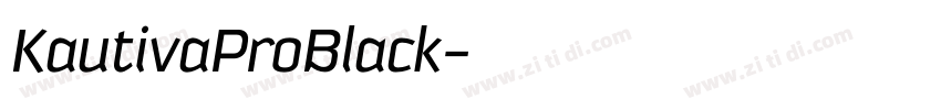 KautivaProBlack字体转换