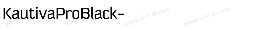 KautivaProBlack字体转换