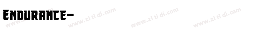 Endurance字体转换 Endurance字体转换
