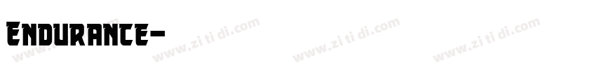 Endurance字体转换 Endurance字体转换