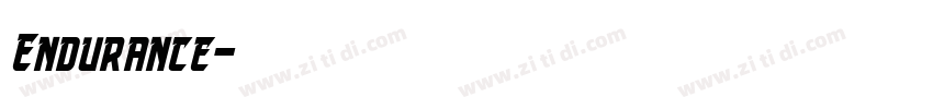 Endurance字体转换 Endurance字体转换