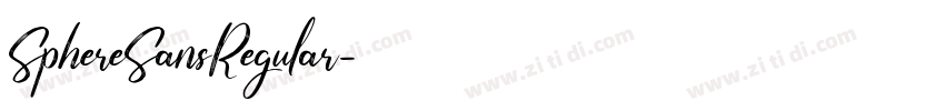 SphereSansRegular字体转换