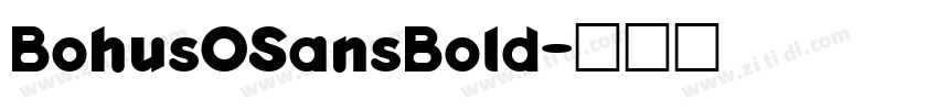 BohusOSansBold字体转换