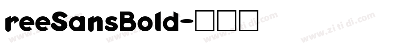 reeSansBold字体转换