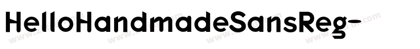 HelloHandmadeSansReg字体转换