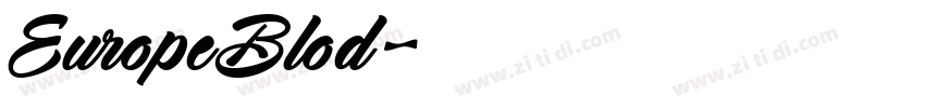 EuropeBlod字体转换