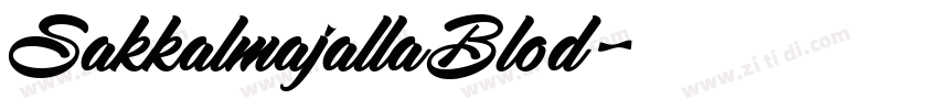 SakkalmajallaBlod字体转换