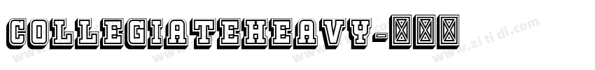 CollegiateHeavy字体转换