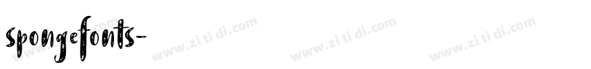 spongefonts字体转换