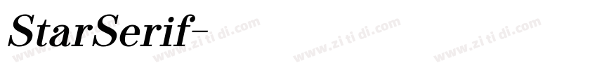 StarSerif字体转换 StarSerif字体转换
