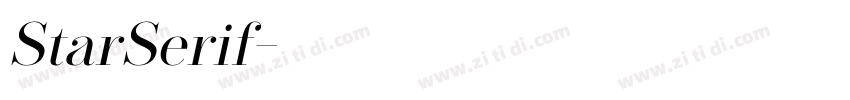 StarSerif字体转换 StarSerif字体转换