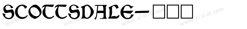 SCOTTSDALE字体转换