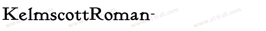 KelmscottRoman字体转换