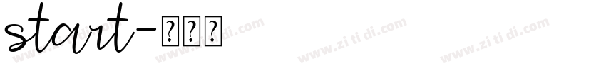 start字体转换