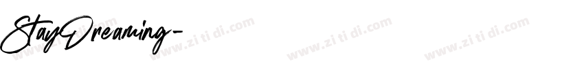 StayDreaming字体转换