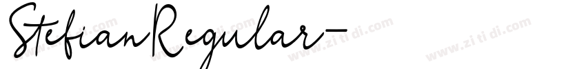 StefianRegular字体转换