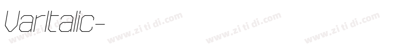 VarItalic字体转换