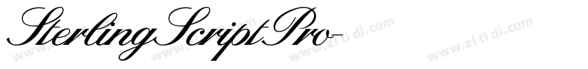 SterlingScriptPro字体转换