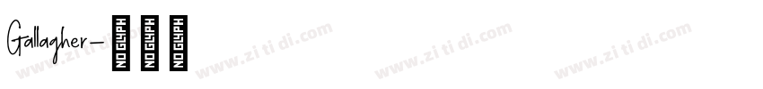 Gallagher字体转换