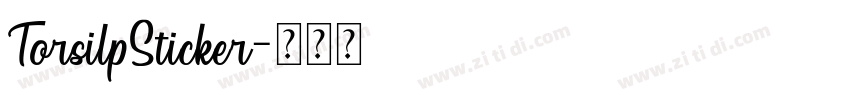 TorsilpSticker字体转换