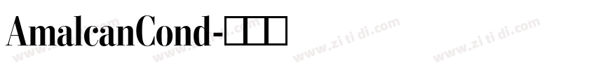 AmalcanCond字体转换
