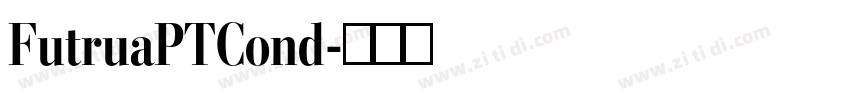 FutruaPTCond字体转换