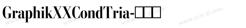 GraphikXXCondTria字体转换