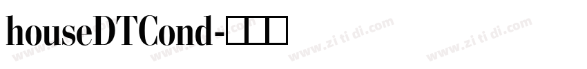 houseDTCond字体转换