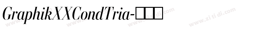 GraphikXXCondTria字体转换