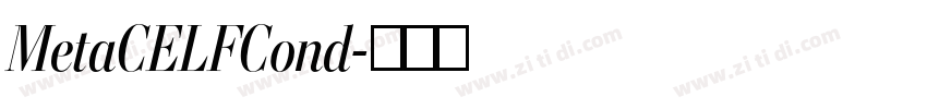 MetaCELFCond字体转换