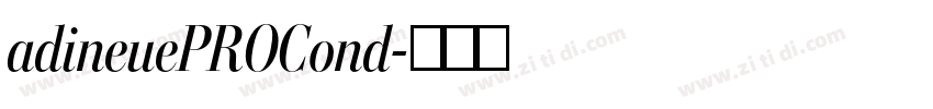 adineuePROCond字体转换