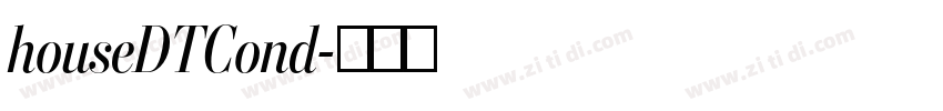 houseDTCond字体转换