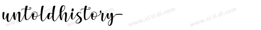 untoldhistory字体转换
