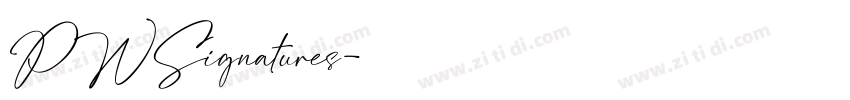 PWSignatures字体转换