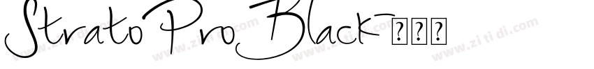 StratoProBlack字体转换