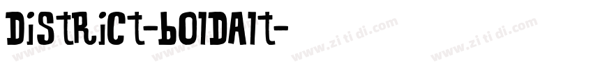 District-BoldAlt字体转换