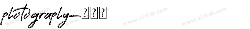 photography字体转换