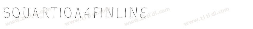 Squartiqa4FInline字体转换